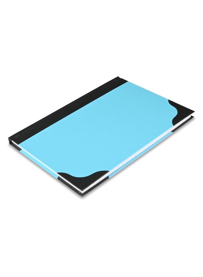 FIS® Hard Cover Notebook, A5 Size(148x210mm), 96 Sheets, Single Line Ruling with Black Spine and Corners, Packet of 5 Pieces, Neon Blue Color-FSNBA596NBL - Image 4